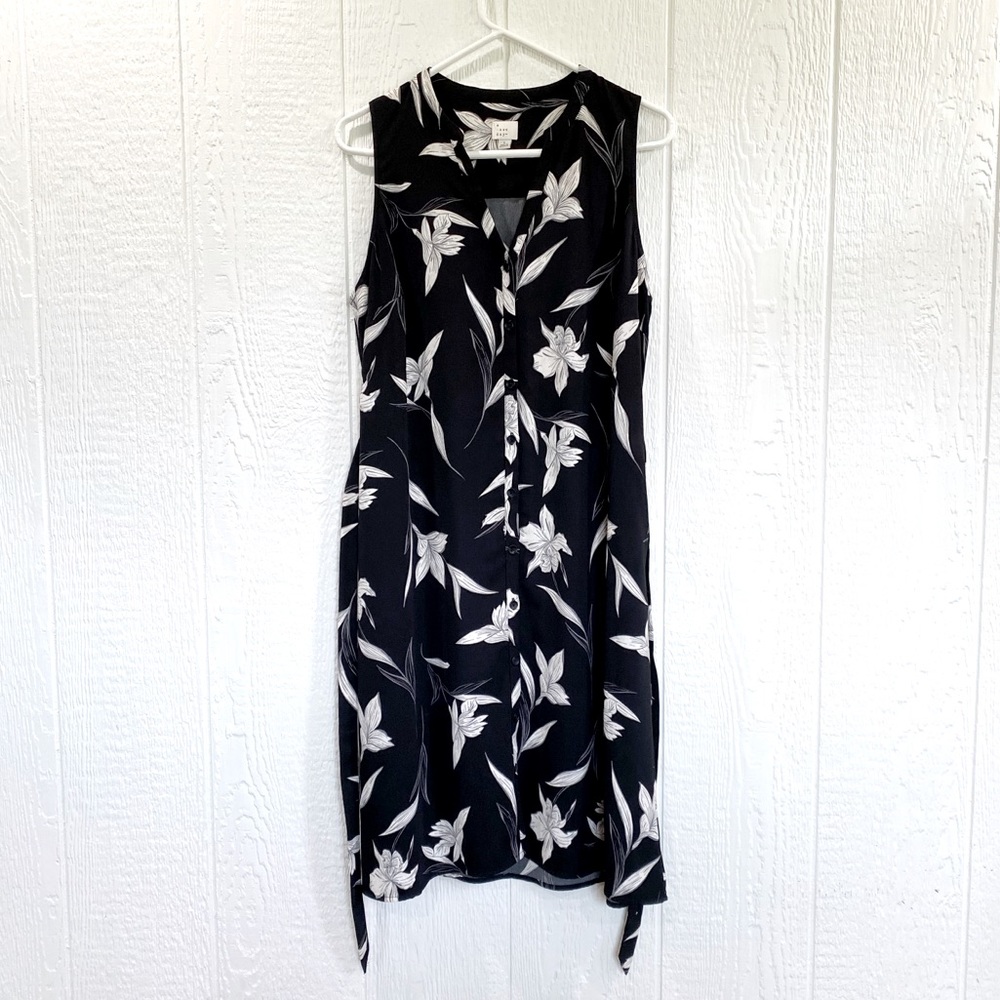 A New Day Sleeveless Floral Dress, Sleeveless Dress, Button Front Dress